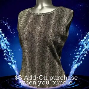 $8 💟Reptile Print Sleeveless Top